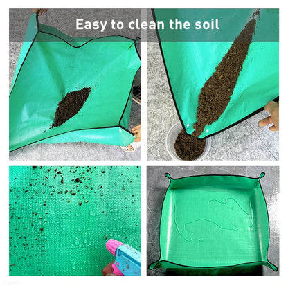 Waterproof Foldable Garden Mat – Potting Pad for Flowerpot Transplanting, Soil Mixing & Plant Pruning Tool