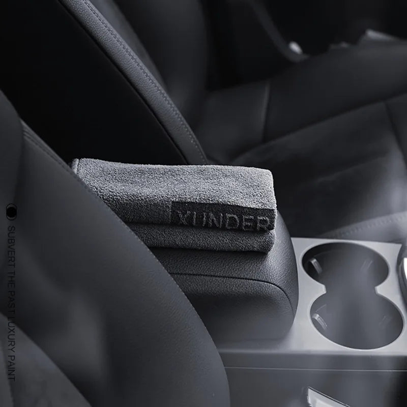 5/1PC High-End Microfiber Car Wash Towel – Auto Cleaning, Drying & Detailing Cloth with Hemmed Edges, Water Absorbent Car Rag