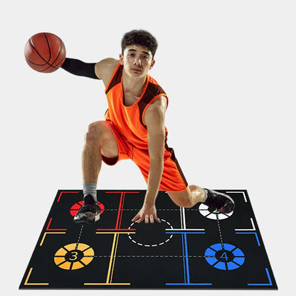 Basketball Training Mat – Non-Slip, Soundproof Indoor Ball Control & Dribbling Drill Mat for Kids & Teens