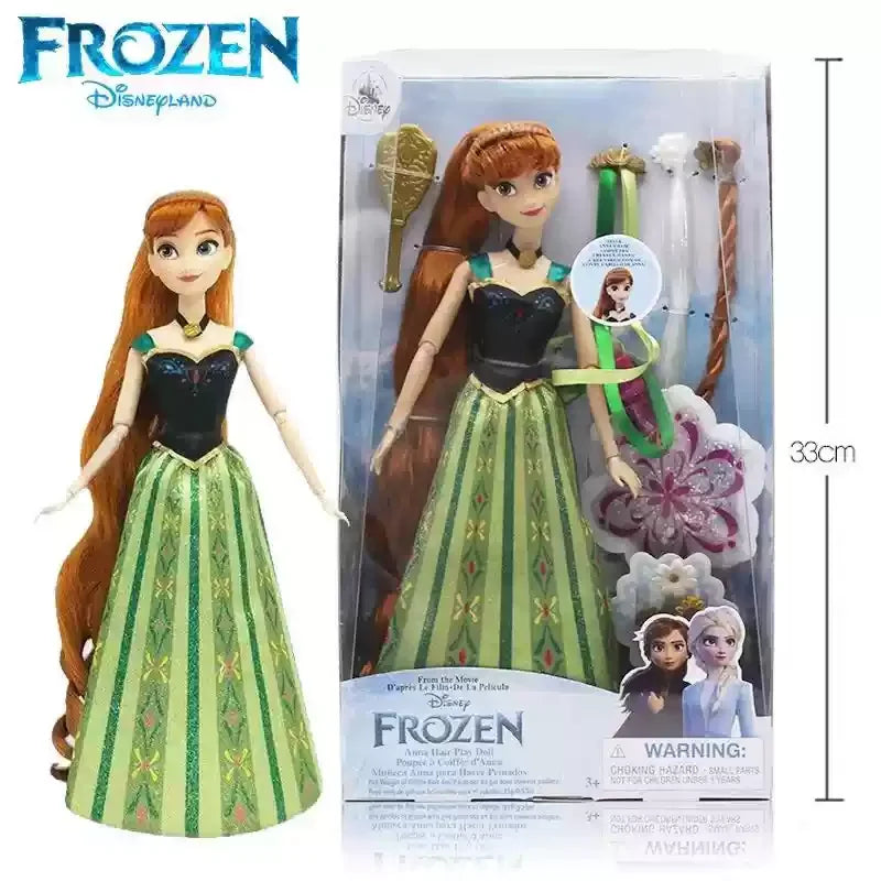 Disney Princess Frozen Elsa & Anna Classic Dolls – Anime Action Dress-Up Toy for Girls’ Gift