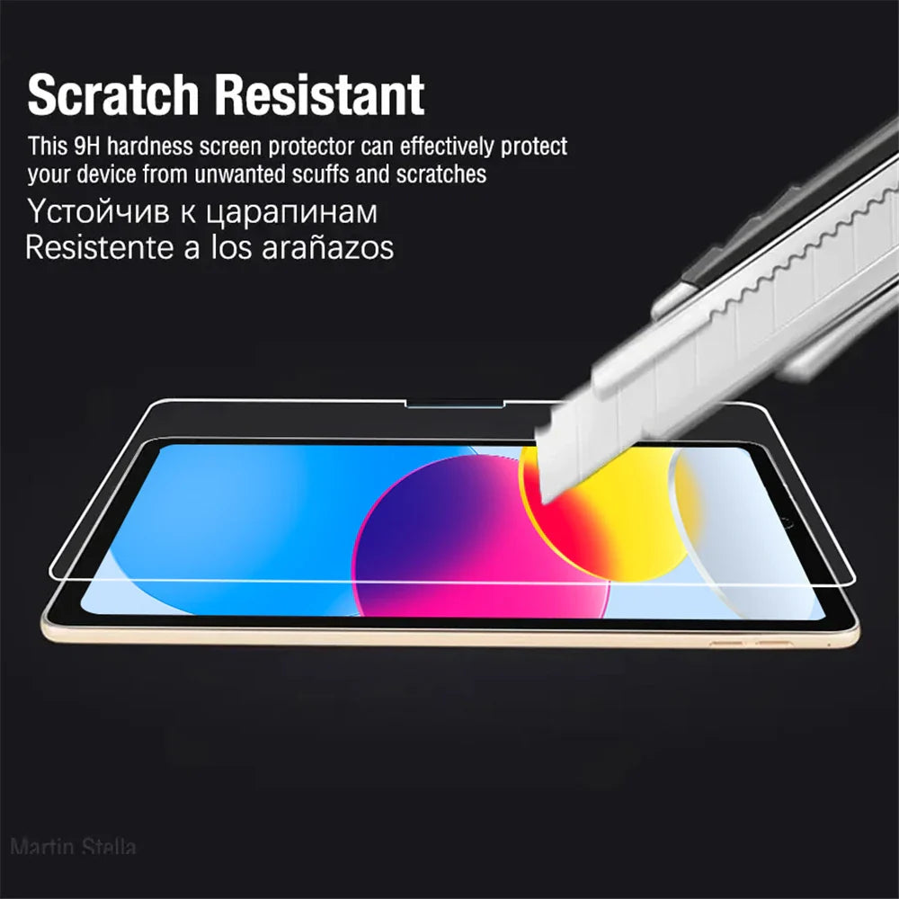 Tempered Glass Screen Protector for iPad 10.9 (10th Gen, 2022) – 9H Film for iPad 10