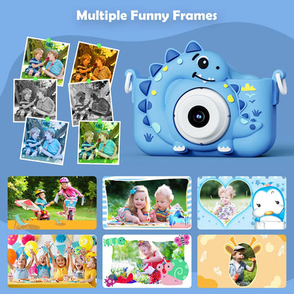 Mini Kids Digital Camera – Cute 1080p HD Camera with 32GB Card for Children & Educational Play