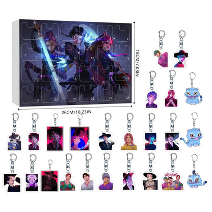 New Kpop Demon Hunters 24-Day Advent Calendar — Rumi, Mira, Zoey & Tiger Christmas Countdown Gift