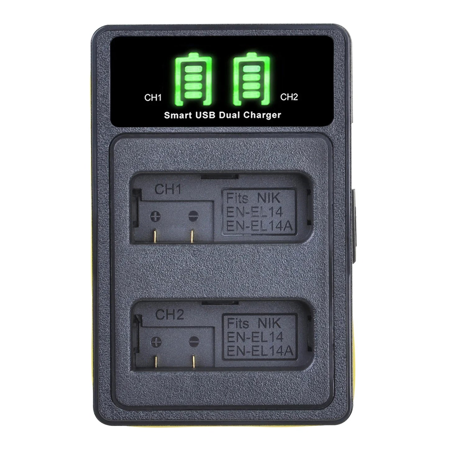 EN-EL14/EN-EL14a Battery Charger – Compatible with Nikon D5200, D3100, D3200, D5100, P7000 Series