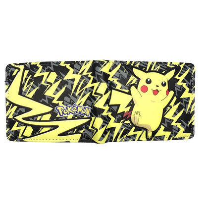 MINISO Pikachu Cartoon Wallet – PU Fashionable Short Purse for Men and Women