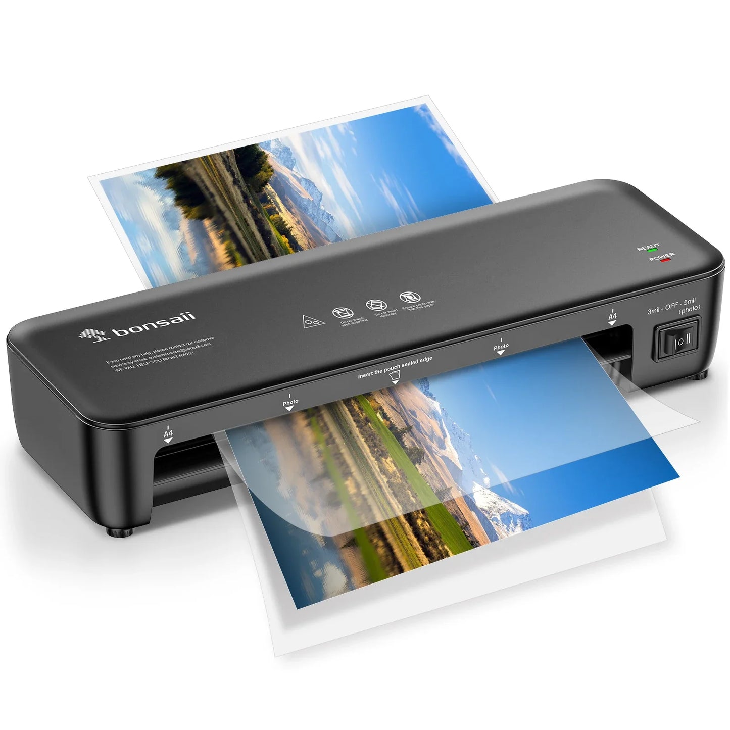 Bonsaii 9-Inch Thermal Laminator – Never Jam Technology for Documents, Posters & Photos, Ideal for Home, Office & School