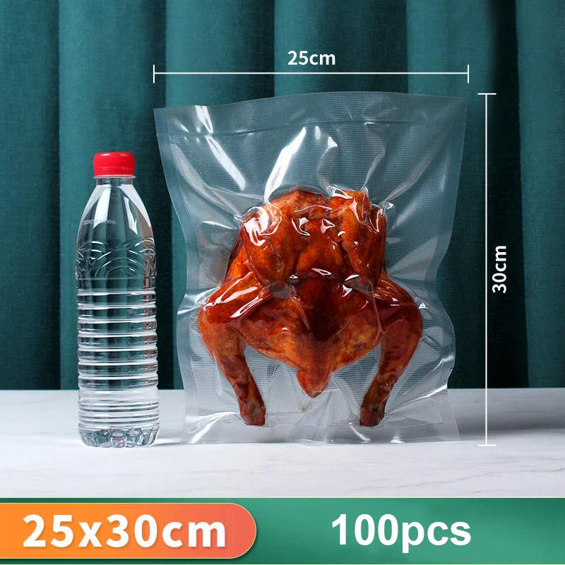 100pcs Vacuum Food Storage Bags – Compatible with Vacuum Sealer Machine for Long-Lasting Freshness