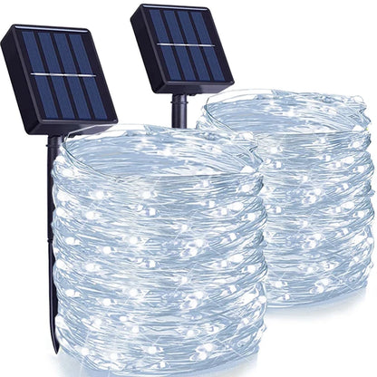 Solar LED String Lights - Waterproof Outdoor Garden, Patio & Christmas Decor
