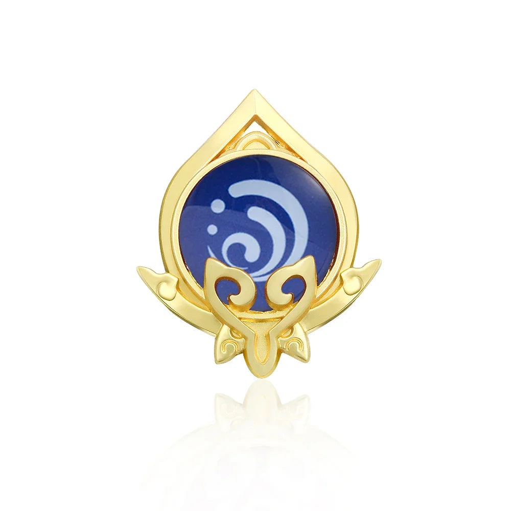 Genshin Impact Sumeru Vision Pins - Anime Character Element Badge Lapel Brooch Collectible Accessories