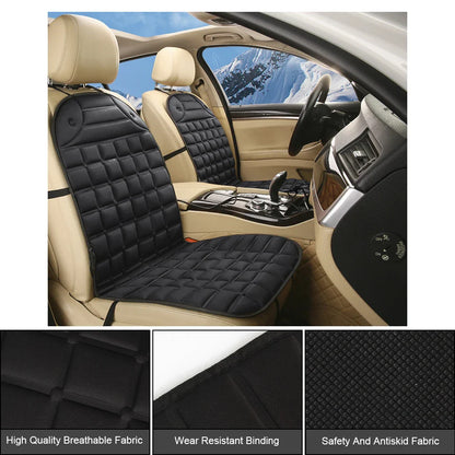 12V Electric Heated Car & Home Seat Cushion — Universal Warm Winter Cushion Cover