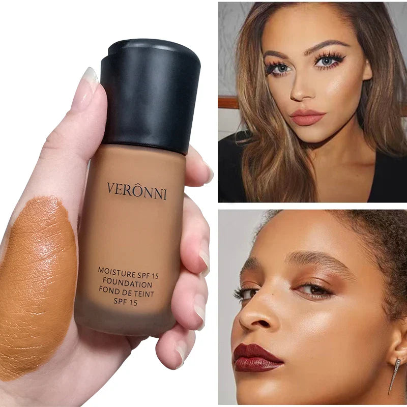 Matte Liquid Foundation – Full Coverage BB Cream with Oil Control, Waterproof & Long-Lasting Natural Face Base