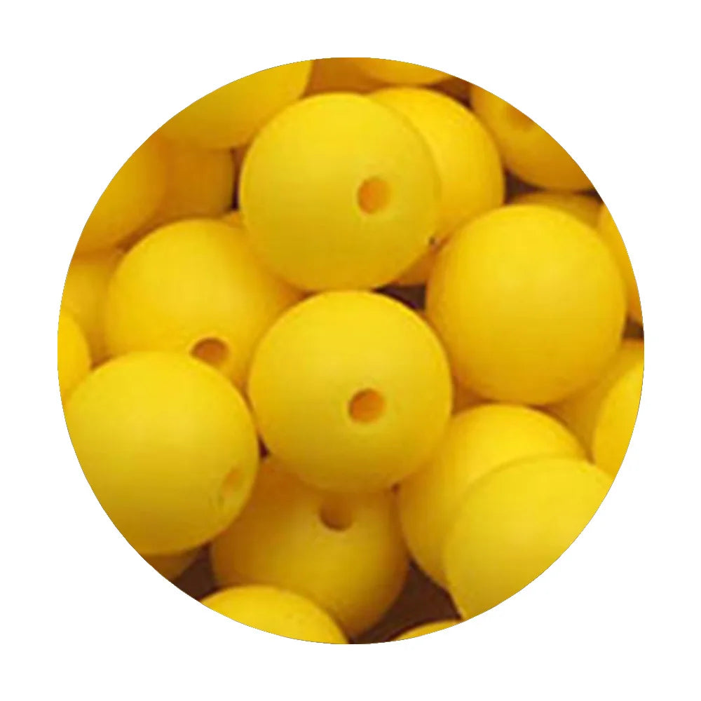 50Pcs Silicone Spacer Beads - 9/12/15mm Round Loose Beads for DIY Necklace Bracelet Jewelry Making