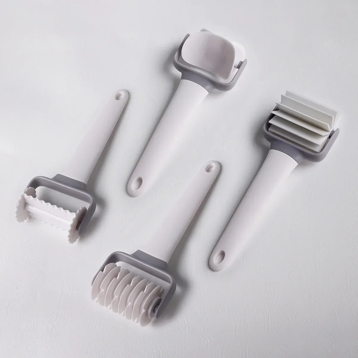 Multi-Functional Baking Tool Set – Dough Roller, Noodle Cutter & Needle Puncher Tools for Bread, Pastry & Kitchen Baking Use