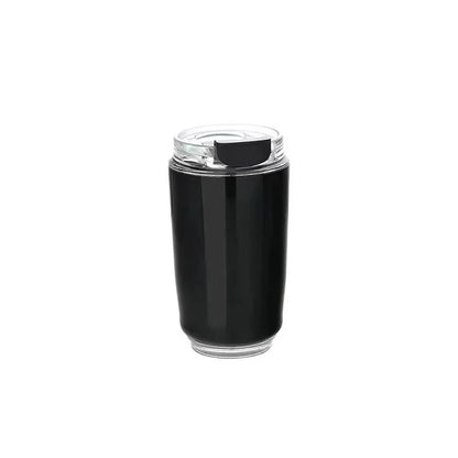 240ml Stainless Steel Insulated Coffee Cup – Vacuum Travel Mug for Car, Portable Hot & Cold Water Bottle Roller Design