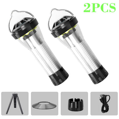 2200mAh Camping Lantern with Magnetic Base – LED Emergency Flashlight with 5 Lighting Modes, Blackdog Goal Zero Style