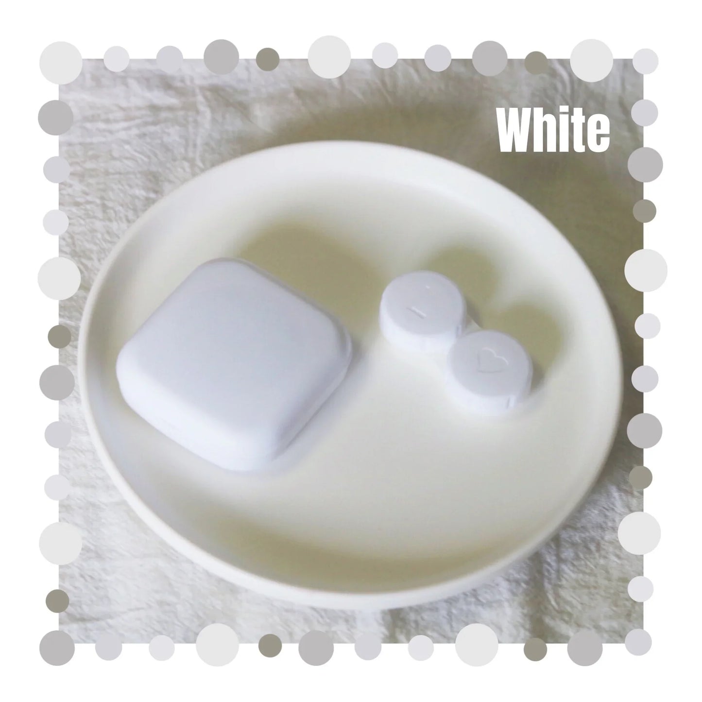 Mini Portable Contact Lens Case Kit – Solid Color Storage Box with Tweezer & Suction Stick Travel Holder