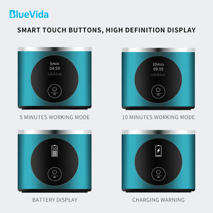 BlueVida 8th Gen Nano Hydrogen Water Generator Bottle - DuPont SPE/PEM Hydrogenator with H2 Inhaler & Touch Button