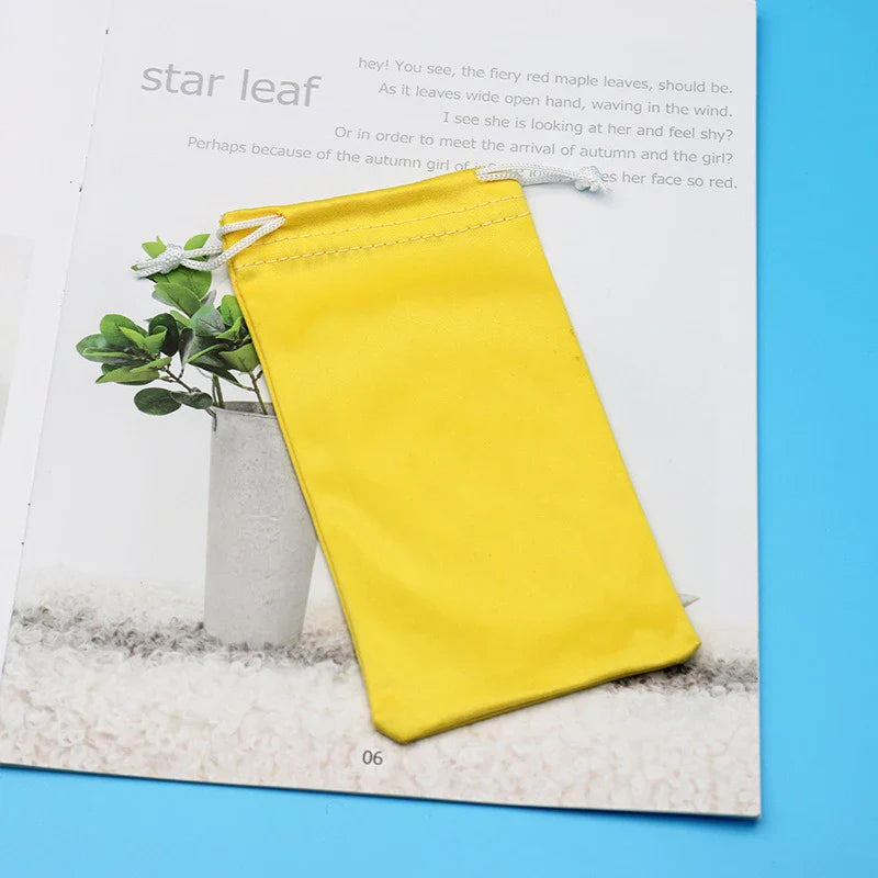 Microfiber Eyeglasses Storage Bag – Soft Portable Sunglasses Pouch for Scratch Protection, Lightweight Cloth Glasses Case for Travel