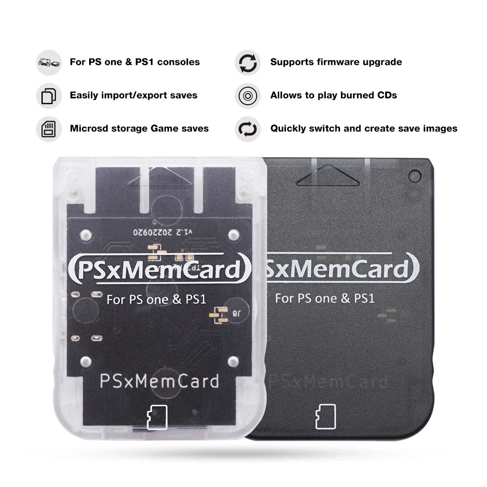 Bitfunx PSX Memory Card – PS1 Console Save Game Data for Sony PlayStation 1 & PS One