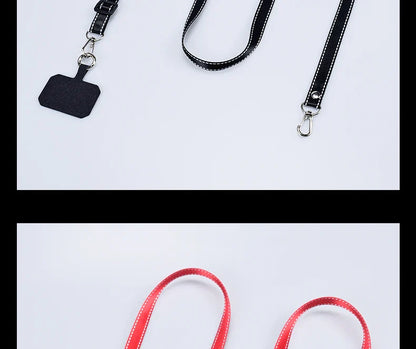 Simplicity Crossbody Cell Phone Lanyard – Adjustable Neck Strap with Universal Clip Gasket, Anti-Lost Mobile Phone Lanyard