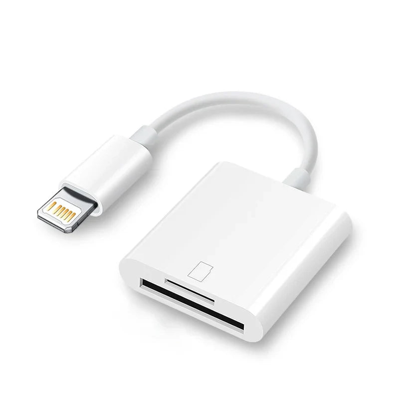 TF SD Card Reader Adapter for iPhone – OTG Card Reader for iPhone 14/13, Camera & Photo Transmission Accessory