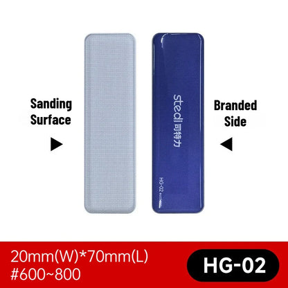 Stedi 2.0 Upgraded Glass File – Washable & Durable Model Polishing Tool for Nub Mark Removal, Grinding & Sanding for Hobby Modelers