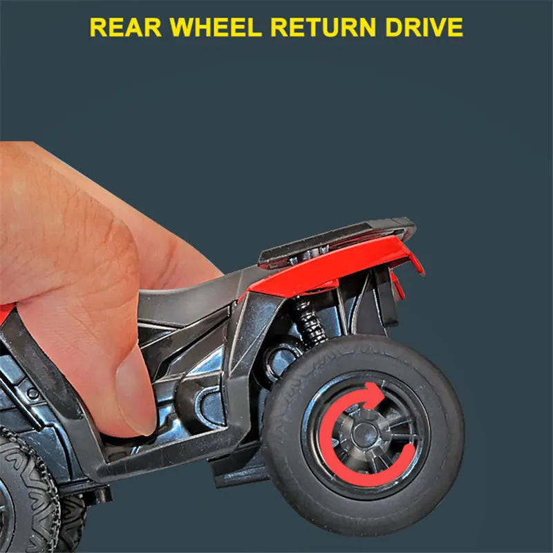1:36 Alloy ATV Motorcycle Model – Diecast Metal Off-Road Beach Bike Toy Simulation for Kids Gift