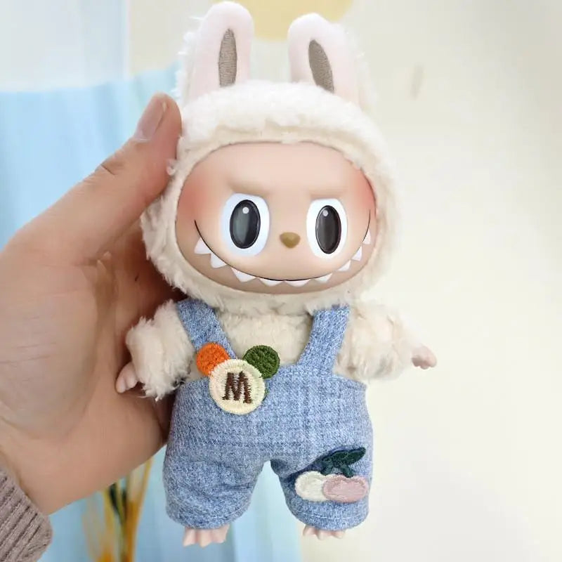 17cm Labubu Doll Clothes — Replacement Single Pants & Skirt Accessories for Macaron Labubu Dolls
