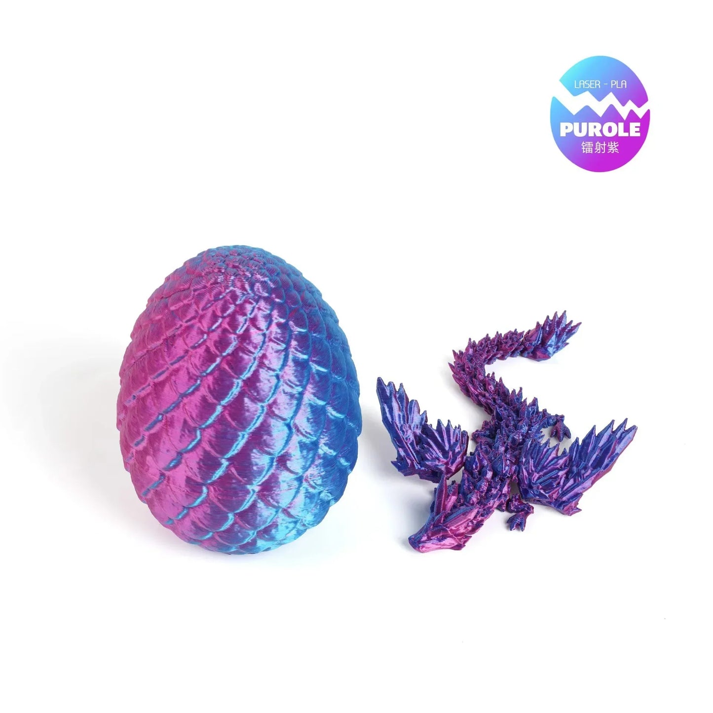 3D Printed Dragon Desktop Ornament – Fantasy Animal Figurine for Home & Office Decor, Christmas Gift