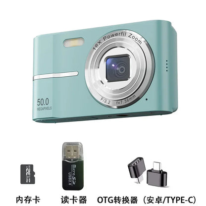 Xiaomi 4K Digital Camera – 50MP, 16X Zoom, Anti-Shake, Flash, Outdoor Student Video Recorder