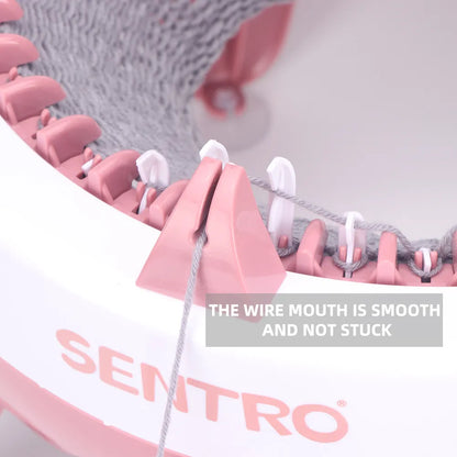 Sentro Knitting Machine Craft Kit - 40 Needle Hand Knitting Machine for Scarves, Hats, Sweaters, Gloves, and More
