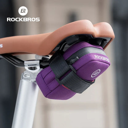 ROCKBROS Mini Bicycle Saddle Bag – Lightweight 0.35L Portable Multi-Function Cycling Handbag & Bike Accessory