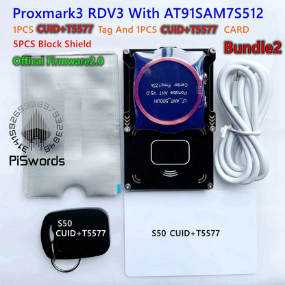 Proxmark3 Development Kit 3.0 – NFC PM3 Reader/Writer, ICEMAN Firmware, RFID Card Copier & Cloner, 2USB Port, 512K