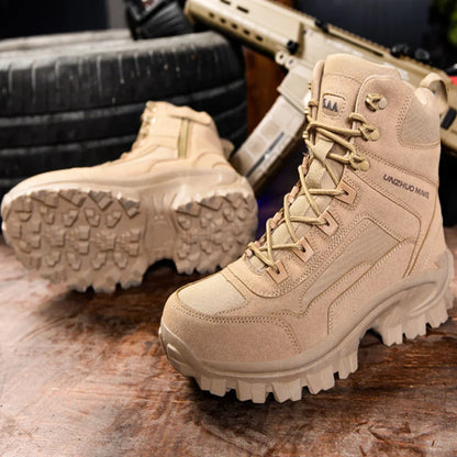 Men's Outdoor Hiking Boots - Desert Tactical Military Boots, Special Forces Anti-Slip & Warm Work Boots