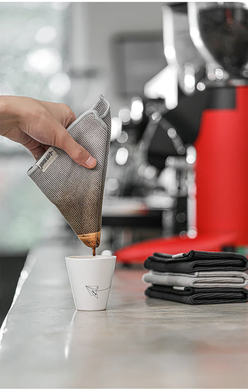 MHW-3BOMBER Barista Coffee Towels – Professional Square Cleaning Cloths for Espresso Machines & Kitchen Use