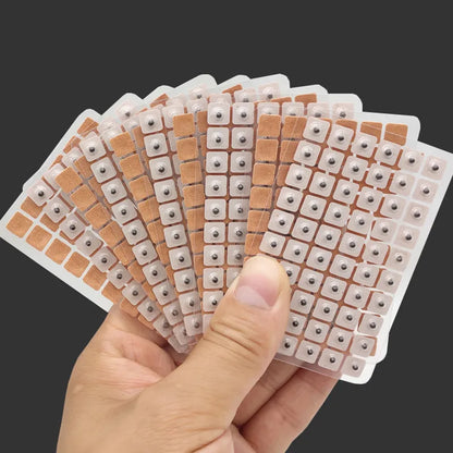 600Pcs Cowherb Seed Ear Stickers - Auriculotherapy Acupuncture for Massage Therapy & Meridian Health