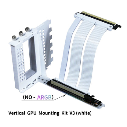 PCIe 5.0 X16 GPU Riser Cable - Gen5 128GB/s Right-Angle Graphics Card Extension for Vertical PC Mounting