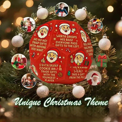 Christmas Dice Game – Party Toy Props for Family & Friends, Truth or Dare Gift Exchange