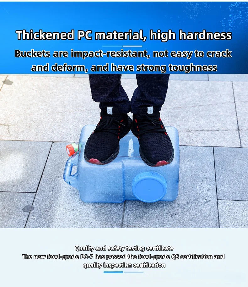 10/15L Food-Grade Water Storage Tank — Durable Car & Camping Container with Faucet and Cover