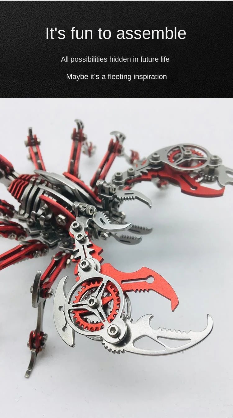 3D Metal Mechanical Insect Puzzle – Anti-Stress Assembly Toy Kit for Kids and Adults