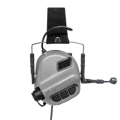 EARMOR M32 MOD4 Shooting Earmuffs – Tactical Noise Reduction Headset with Helmet ARC Rail & Kenwood PTT Adapter