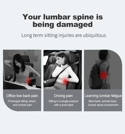 Memory Foam Car Neck & Lumbar Support Cushion – Universal Car Seat Pillow for Neck and Waist Comfort