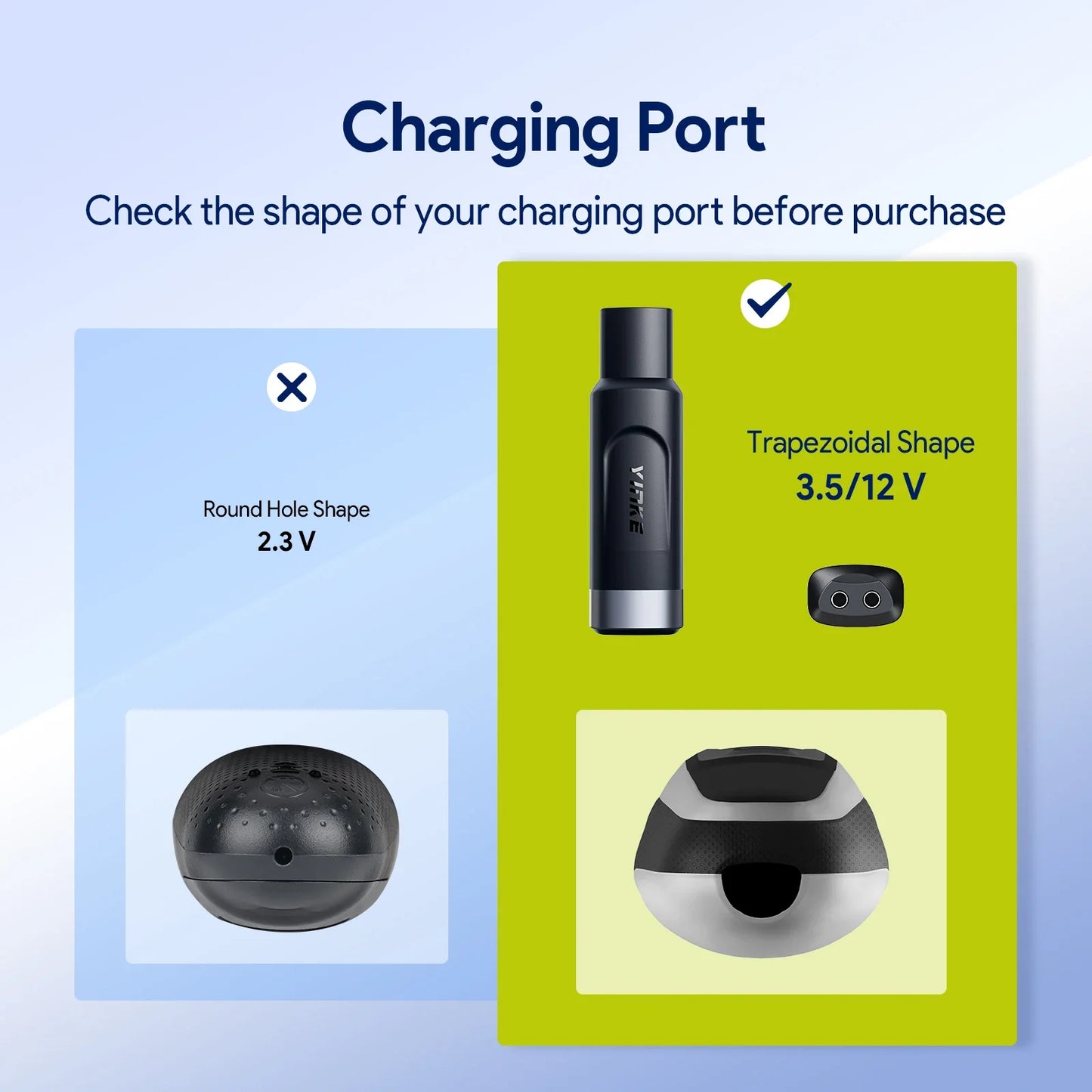 Yinke 12V Type-C Shaver Charger Adapter – Charging Converter for Braun Series 3, 5, 7, 9, 6, 1 XT5 Electric Razor (Cable Excluded)