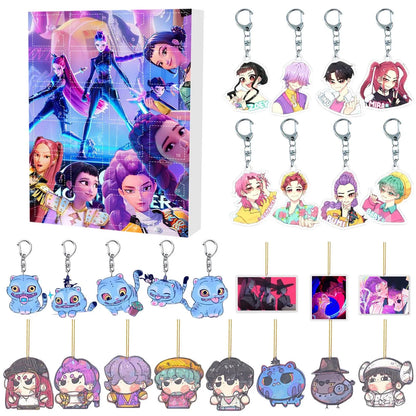 New Kpop Demon Hunters 24-Day Advent Calendar — Rumi, Mira, Zoey & Tiger Christmas Countdown Gift