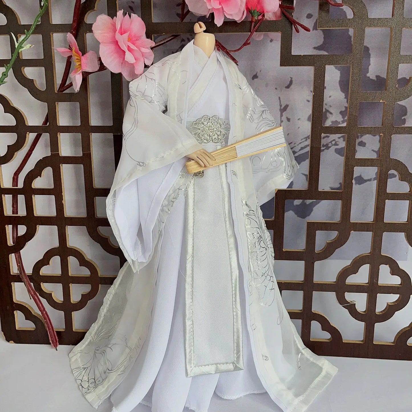 Fashion 1/6 Doll Clothes Set – 30cm Male & Female BJD Antique Couple Hanfu Outfit, Doll Accessories (No Doll)