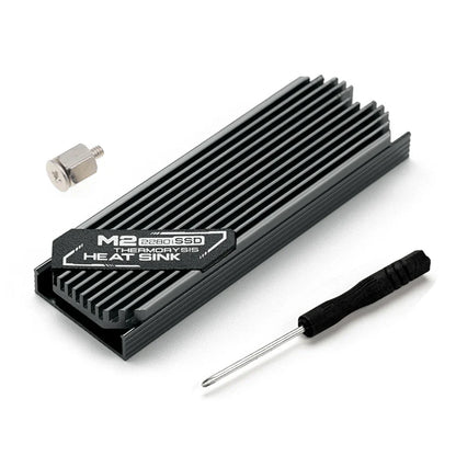 Jonsbo M.2 SSD NVMe Heat Sink - Aluminum 2280 SSD Gasket with Silicone Thermal Pad for PC