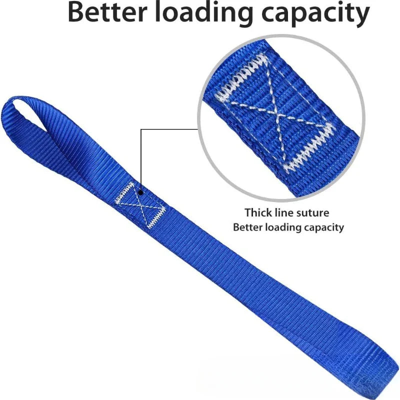 Soft Loop Tie-Down Straps — Multipurpose Securing Straps for ATV, Motorcycles, Scooters, Dirt Bikes & Luggage