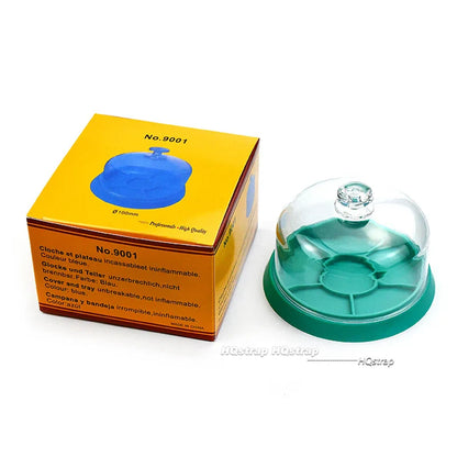 Watch Movement Dust Cover & Parts Holder Tray – Moistureproof Anti-Dust Storage Box for Watchmakers
