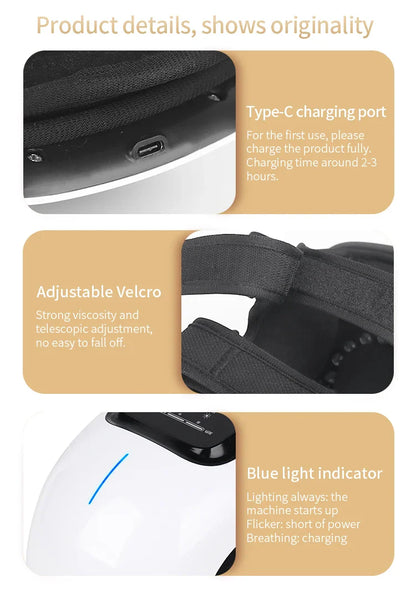 Multifunctional Smart Cordless Knee Massager – Vibration Therapy Device for Joint Pain Relief