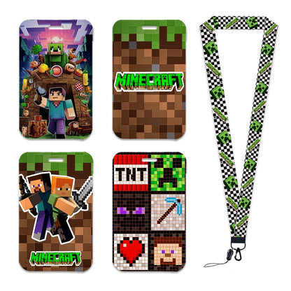 Cartoon Game Name Badge Holder Lanyard – Student ID & Credit Card Strap Gift